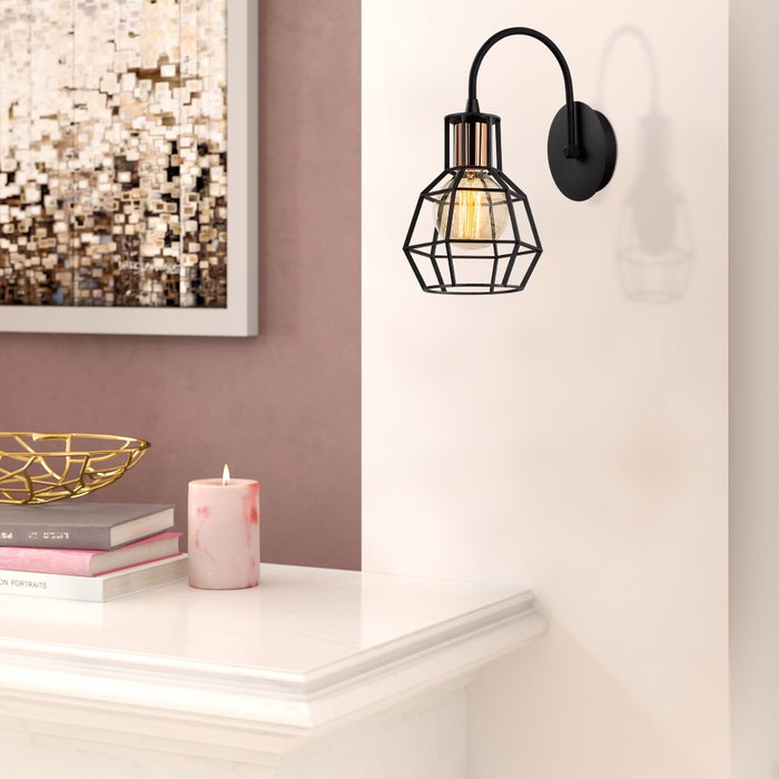 Opviq Kapadokya - N-1160 Lámpara de pared Negro y bronce